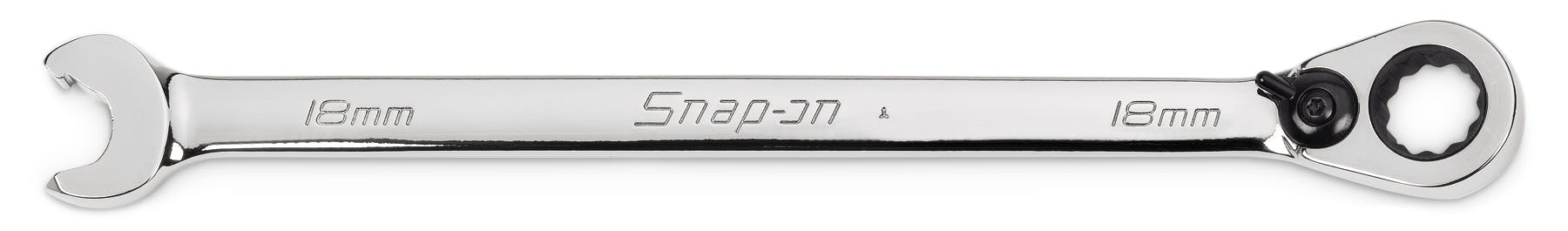 18 mm 12-Point Metric Flank Drive® Reversible Ratcheting Box/Speed Open-End Combination Wrench | SRXRM18 18 mm 12-Point Metric Flank Drive® Reversible Ratcheting Box/Speed Open-End Combination Wrench | SRXRM18